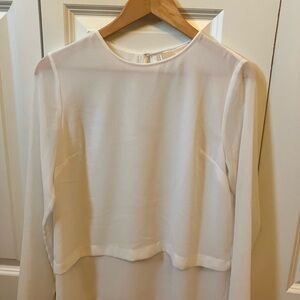 Michael Kors Elegant White Women's Layered Top